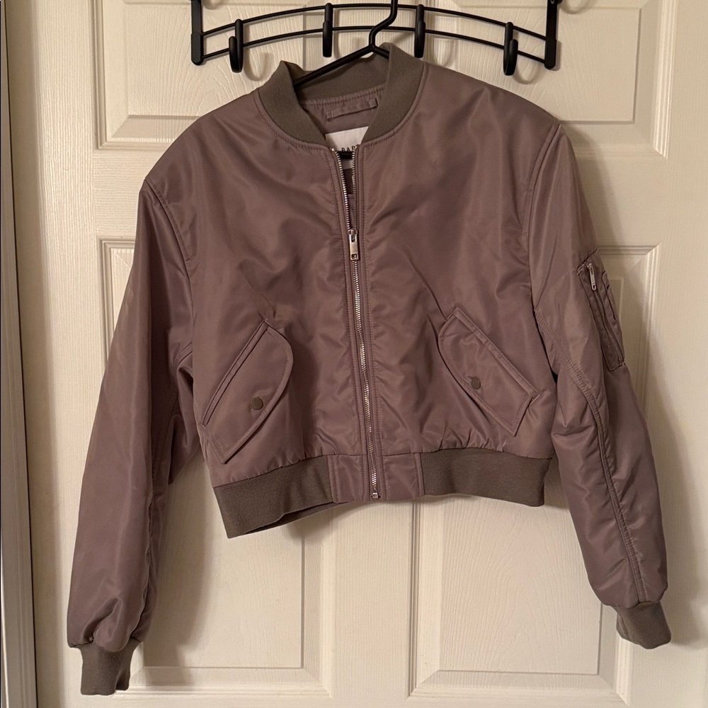 Women's Mauve Bomber Jacket